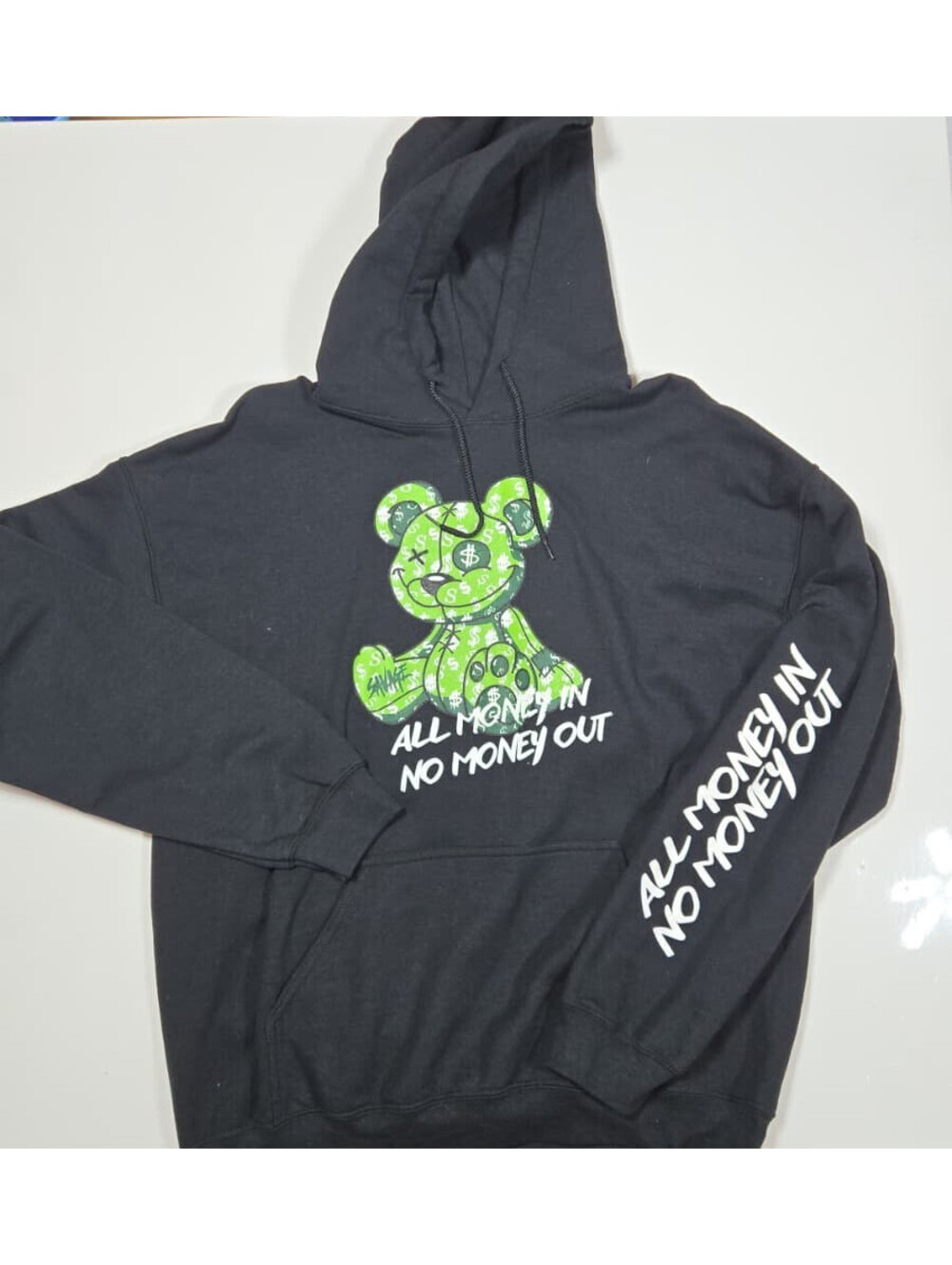 Papercut Collection Money Bear Graphic Hoodie Black Size L